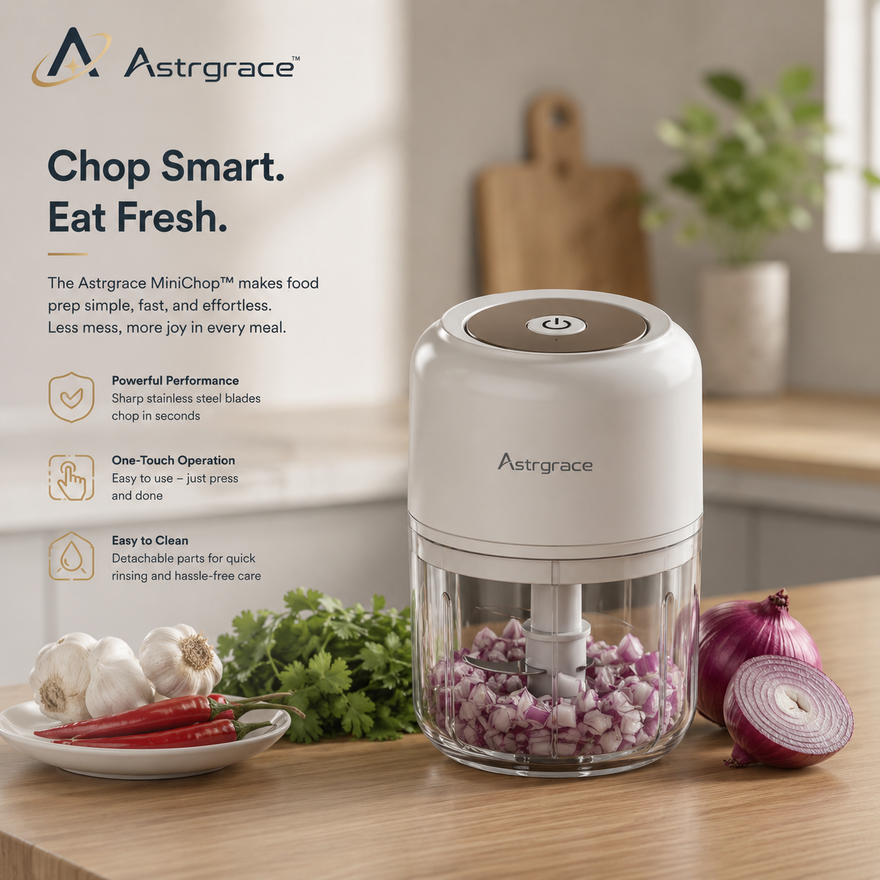 Astrgrace™ SwiftPrep Max Electric Chopper