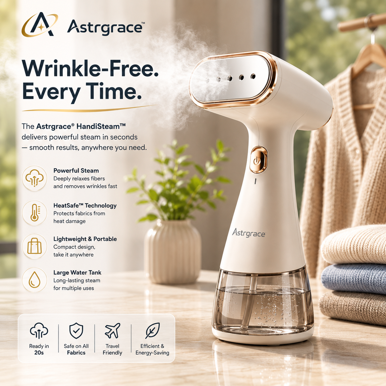 Astrgrace™ SteamEase Pro Garment Steamer
