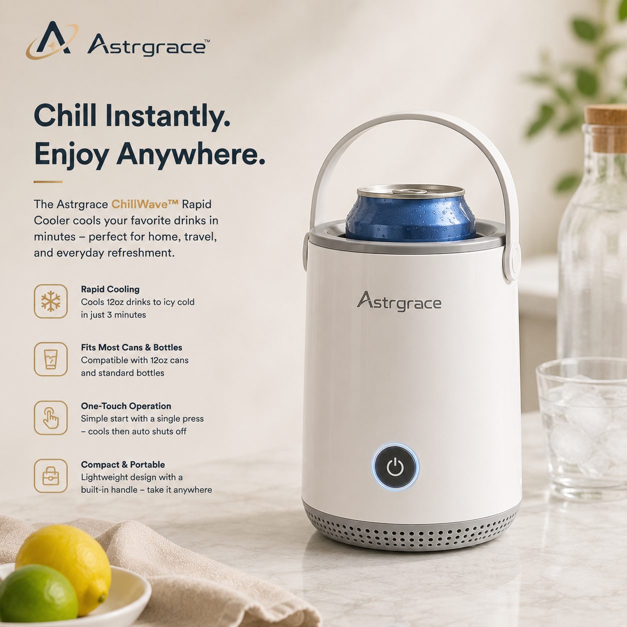 Astrgrace™ FrostFlow Instant Beverage Chiller